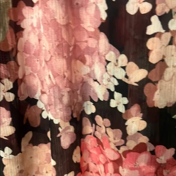 H&M Black and Red Relaxed Tie Front Blouse - Picture 5 of 15